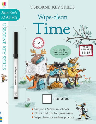 Wipe-Clean Time - Key Skills - Age 8 to 9 Maths