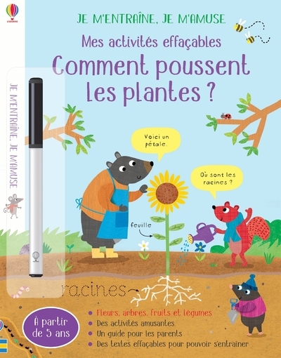 Comment poussent les plantes ? - Je m'entraîne, je m'amuse - Mes activités effaçables