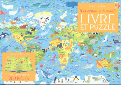 Coffret Les animaux du monde - Livre et puzzle