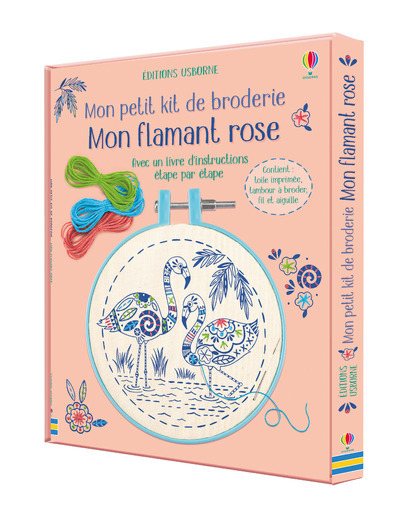 Mon flamant rose - Mon petit kit de broderie