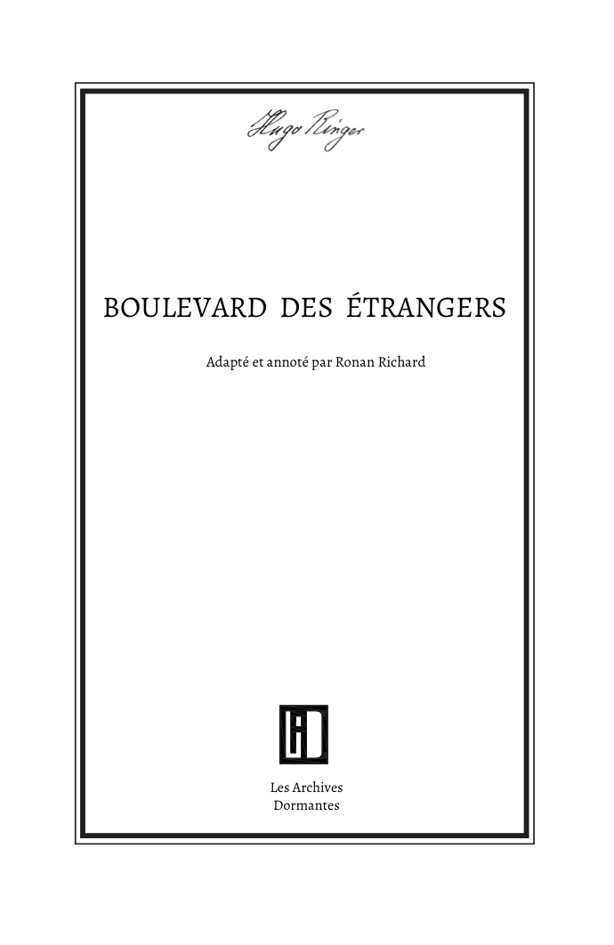 Boulevard des étangers