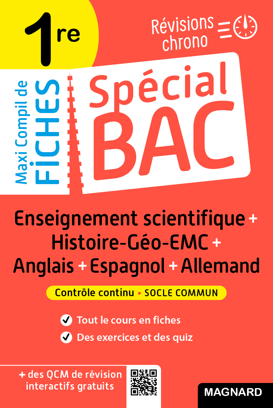 Spécial Bac Maxi Compil de Fiches contrôle continu 1re Bac 2024