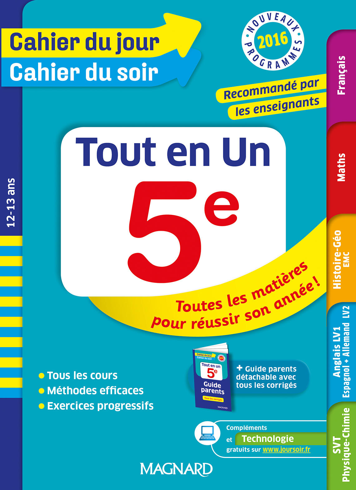 Cahier du Jour/Cahier du Soir - Tout en Un 5e