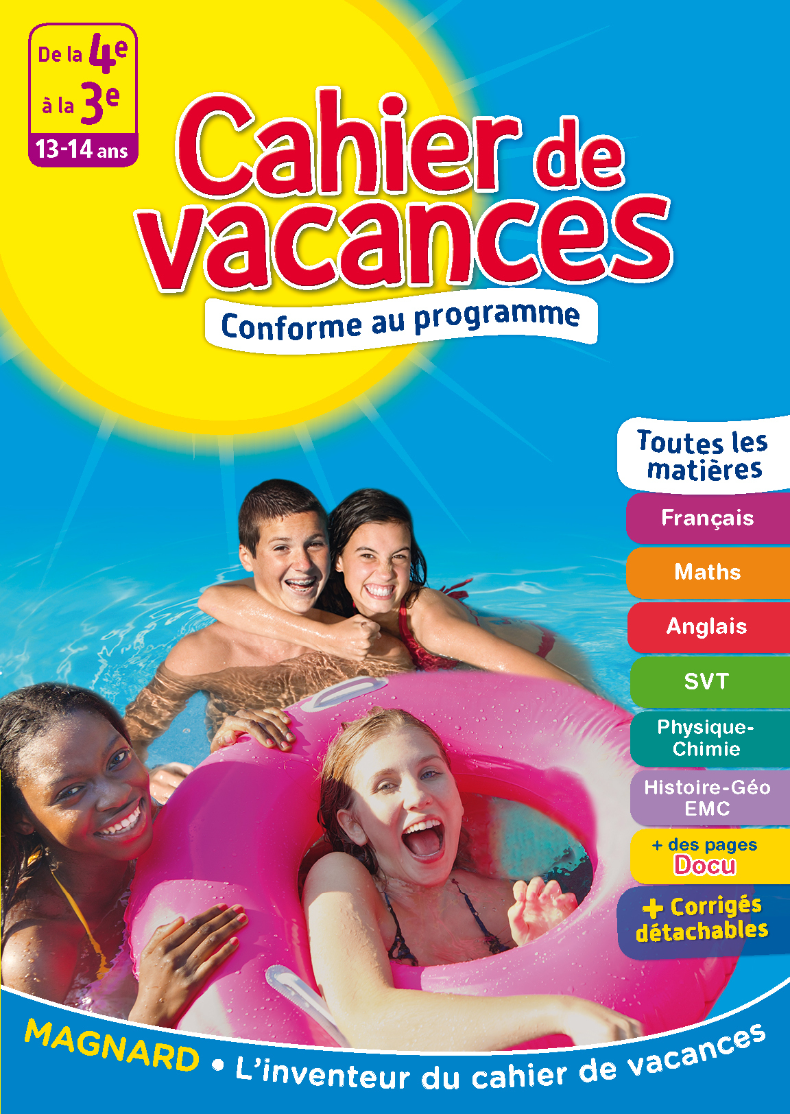 Cahier de vacances - De la 4e à la 3e