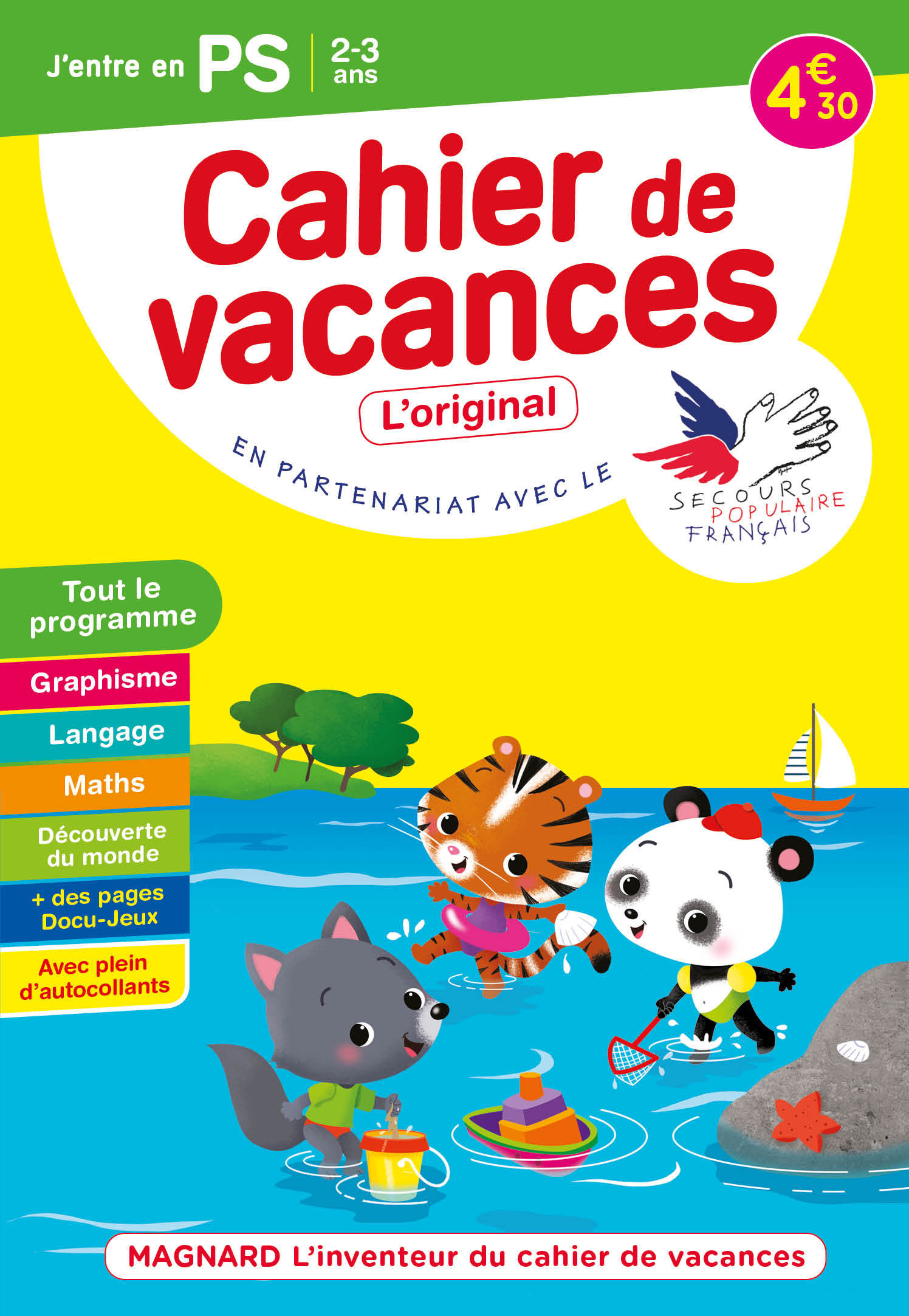Cahier de vacances 2022, J'entre en petite section 2-3 ans