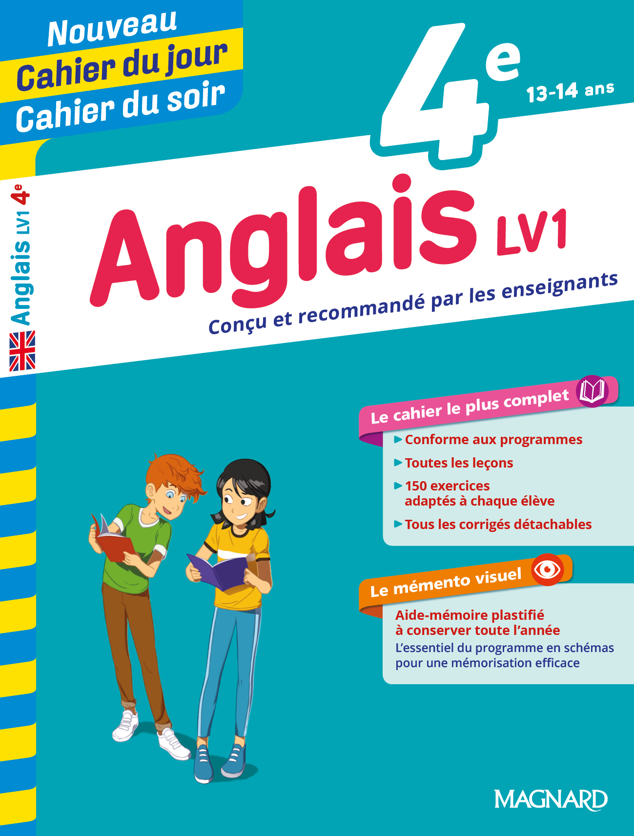 Anglais 4e - Cours, 150 exercices et aide-mémoire visuel - Nouveau Cahier du jour Cahier du soir