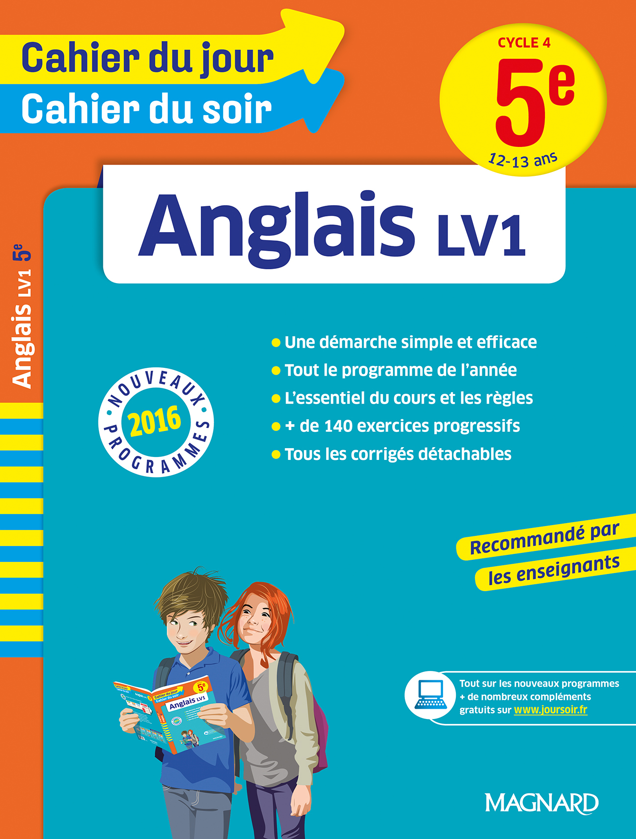 Anglais 5e - Cours, 150 exercices et aide-mémoire visuel - Cahier du jour Cahier du soir
