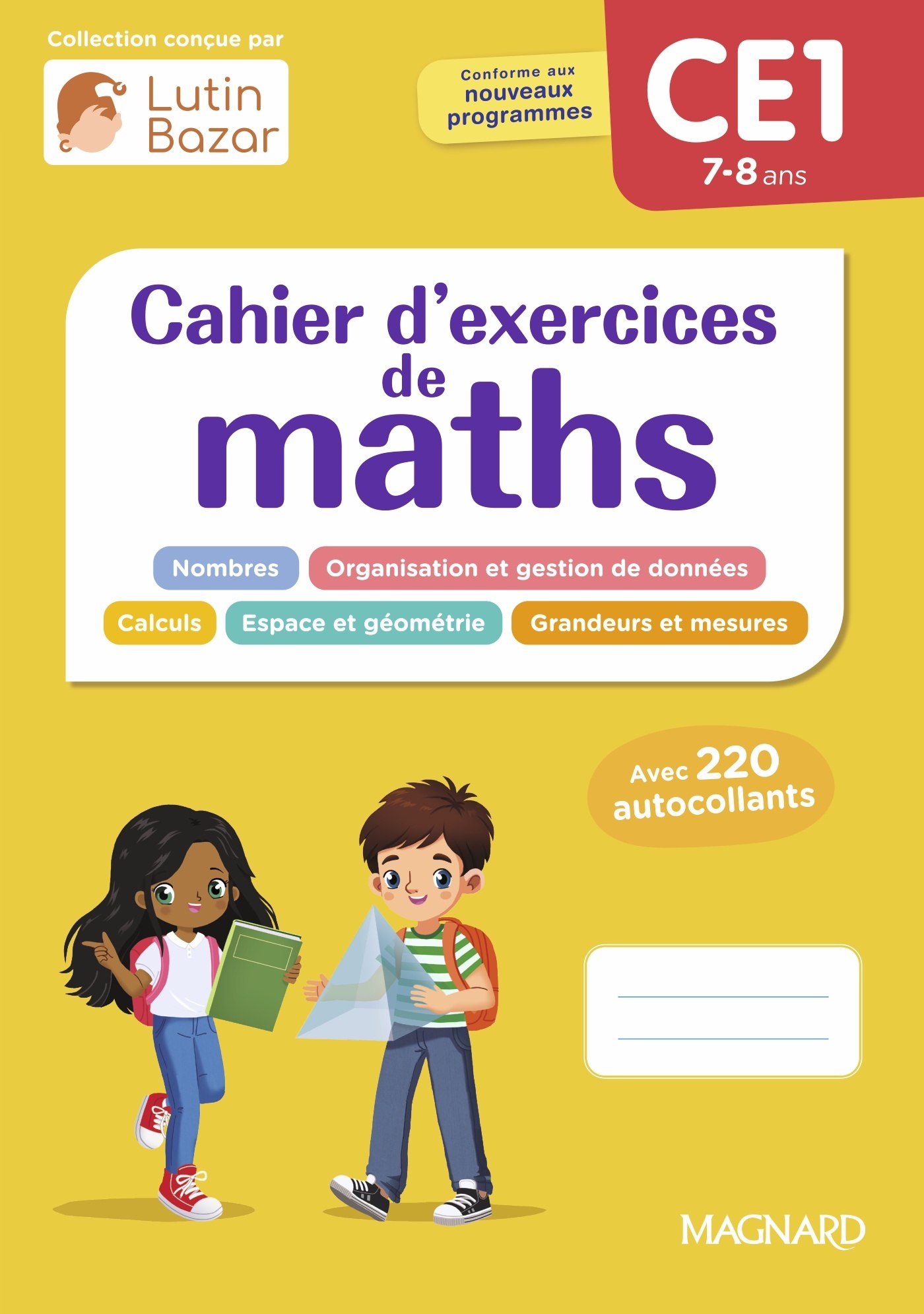 Cahier d'exercices maths CE1