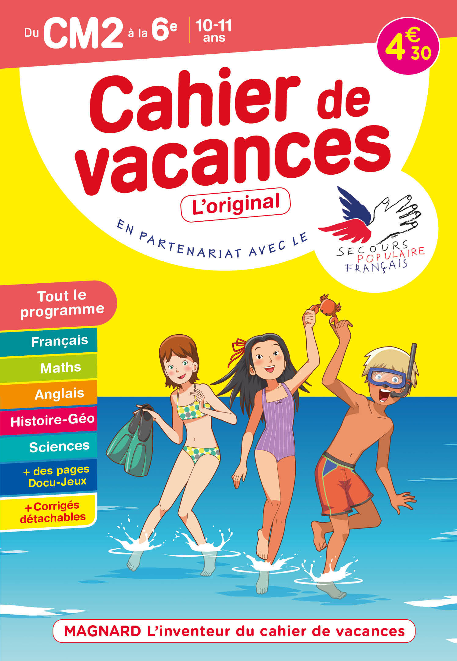 Cahier de vacances 2022, du CM2 vers la 6e 10-11 ans