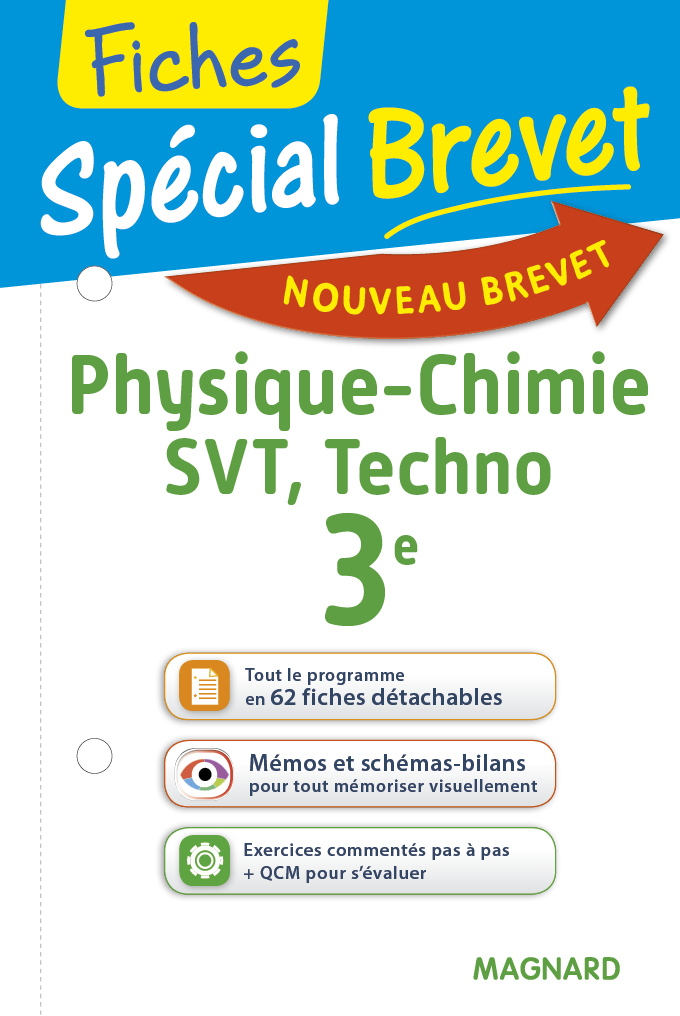 Spécial Brevet Fiches Sciences 3e
