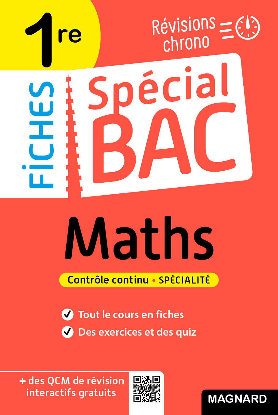 Spécial Bac Fiches Maths 1re Bac 2026