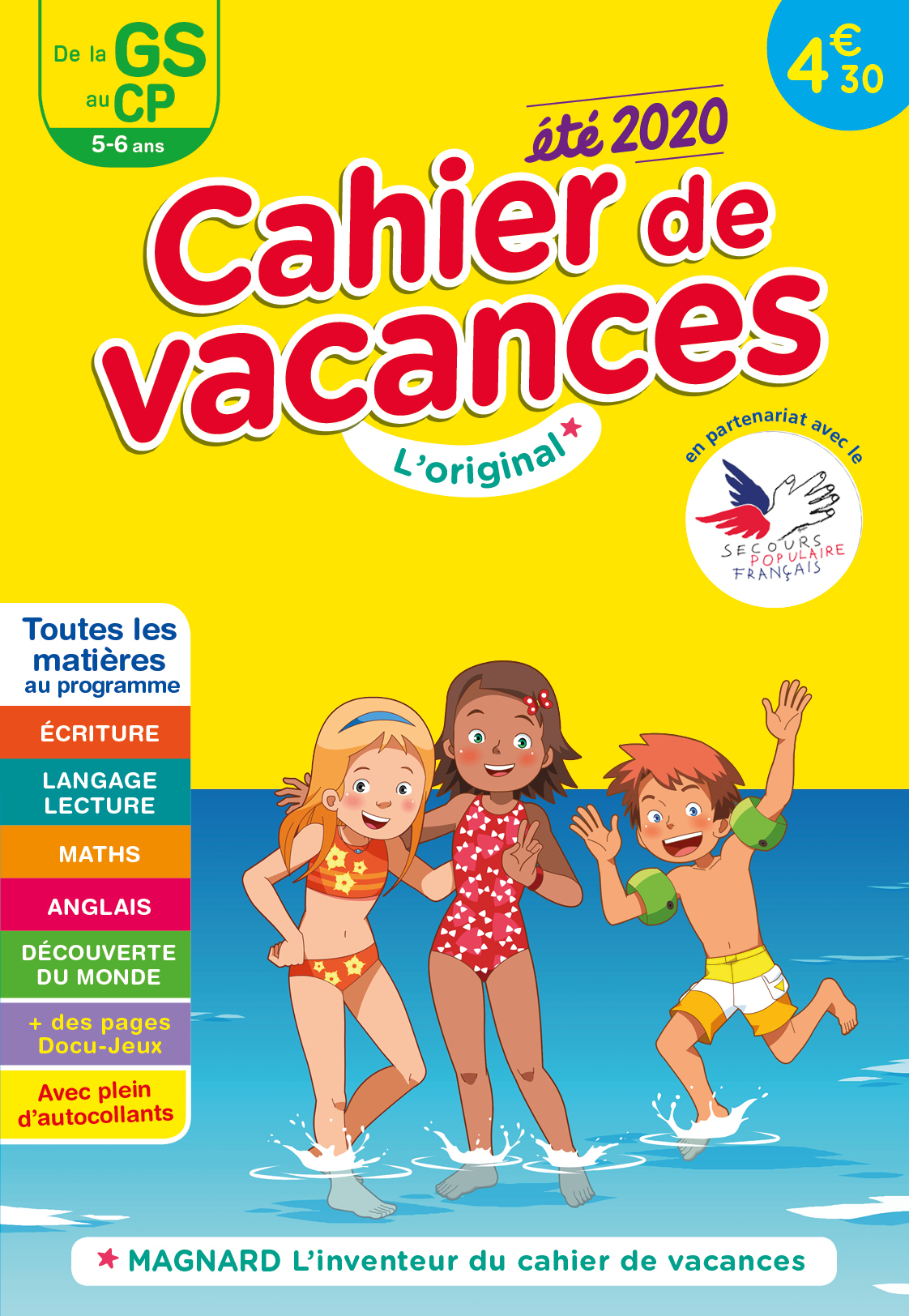 Cahier de vacances 2020, de la GS vers le CP 5-6 ans