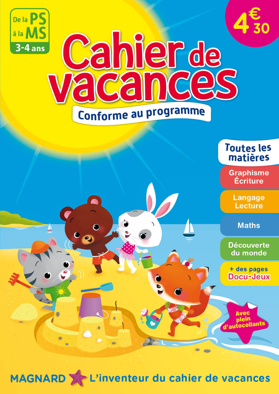 Cahier de vacances, De la PS à la MS, éd. 2017