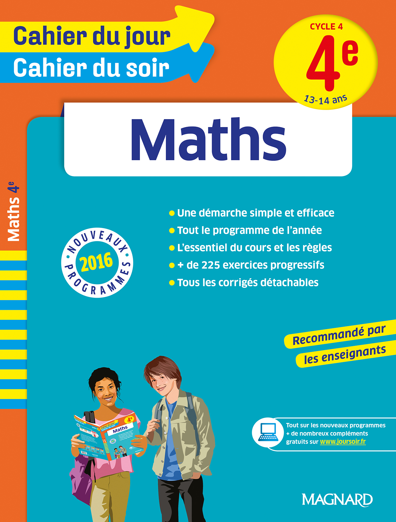 Maths 4e - Cahier du jour Cahier du soir