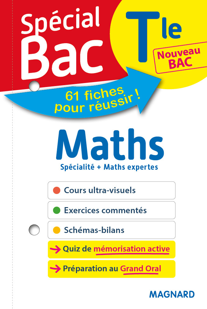 Spécial Bac Fiches Maths + Maths Expertes Tle Bac 2021