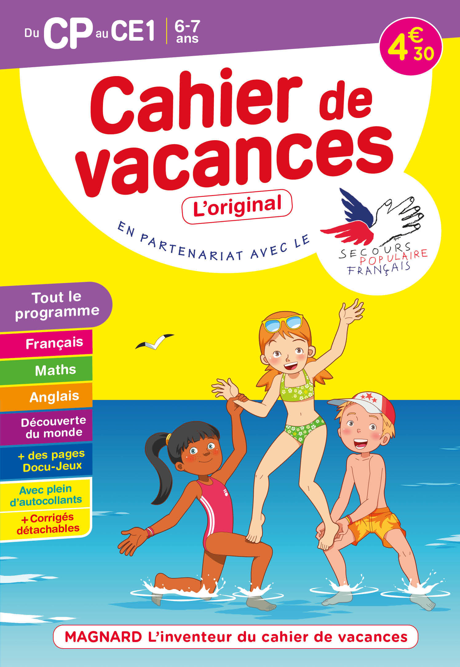 Cahier de vacances 2022, du CP vers le CE1 6-7 ans