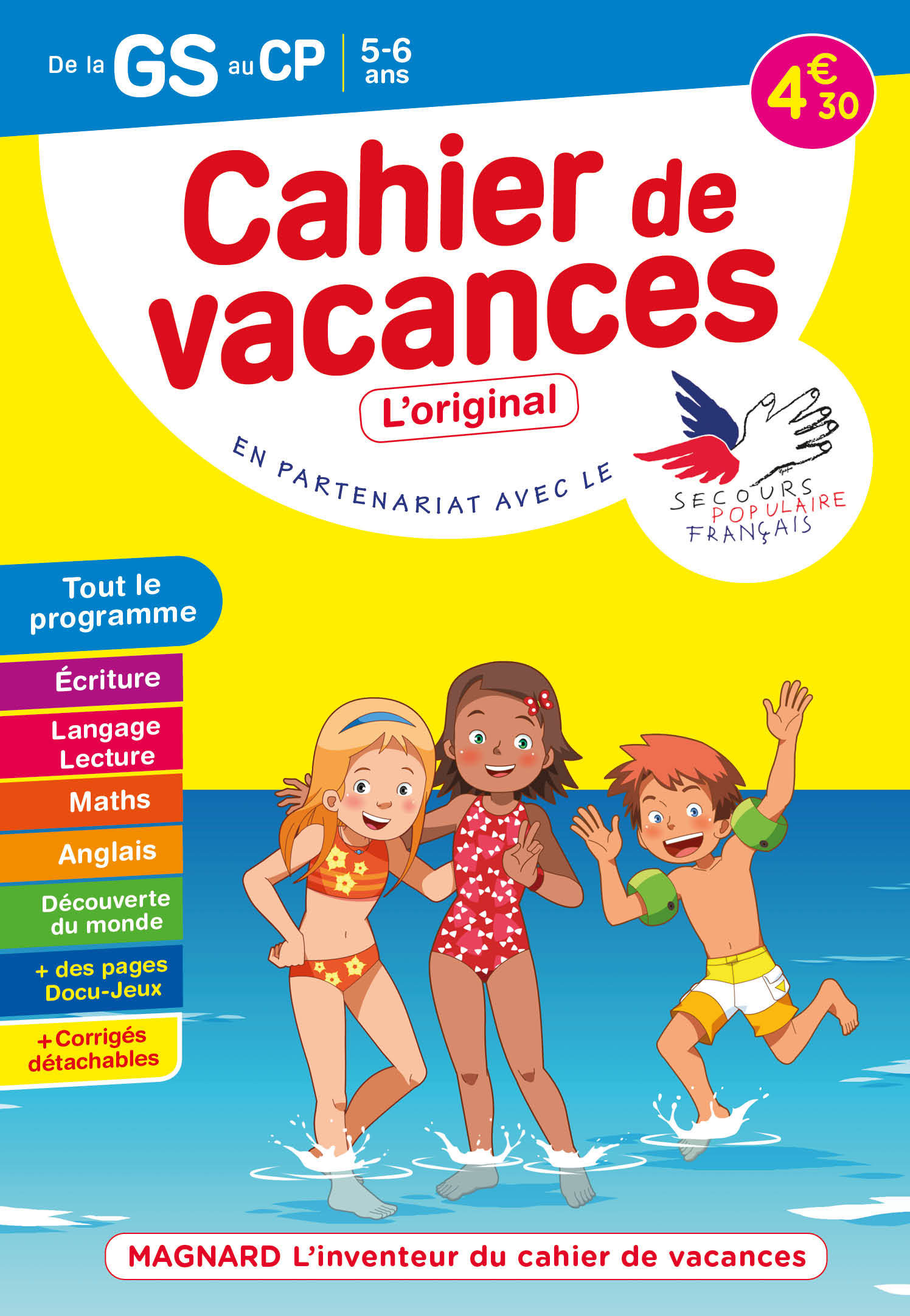 Cahier de vacances 2022, de la GS vers le CP 5-6 ans