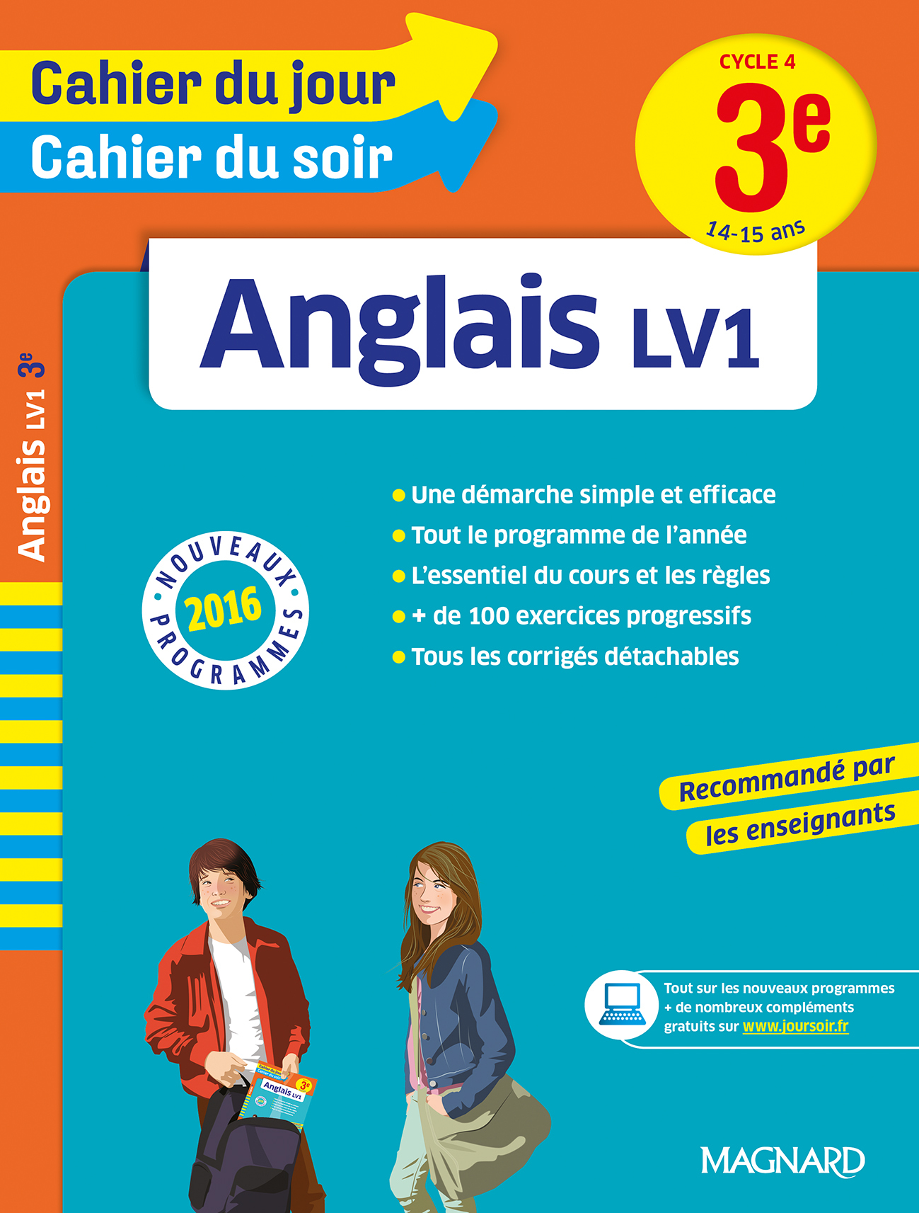 Anglais 3e - Cours, 150 exercices et aide-mémoire visuel - Cahier du jour Cahier du soir