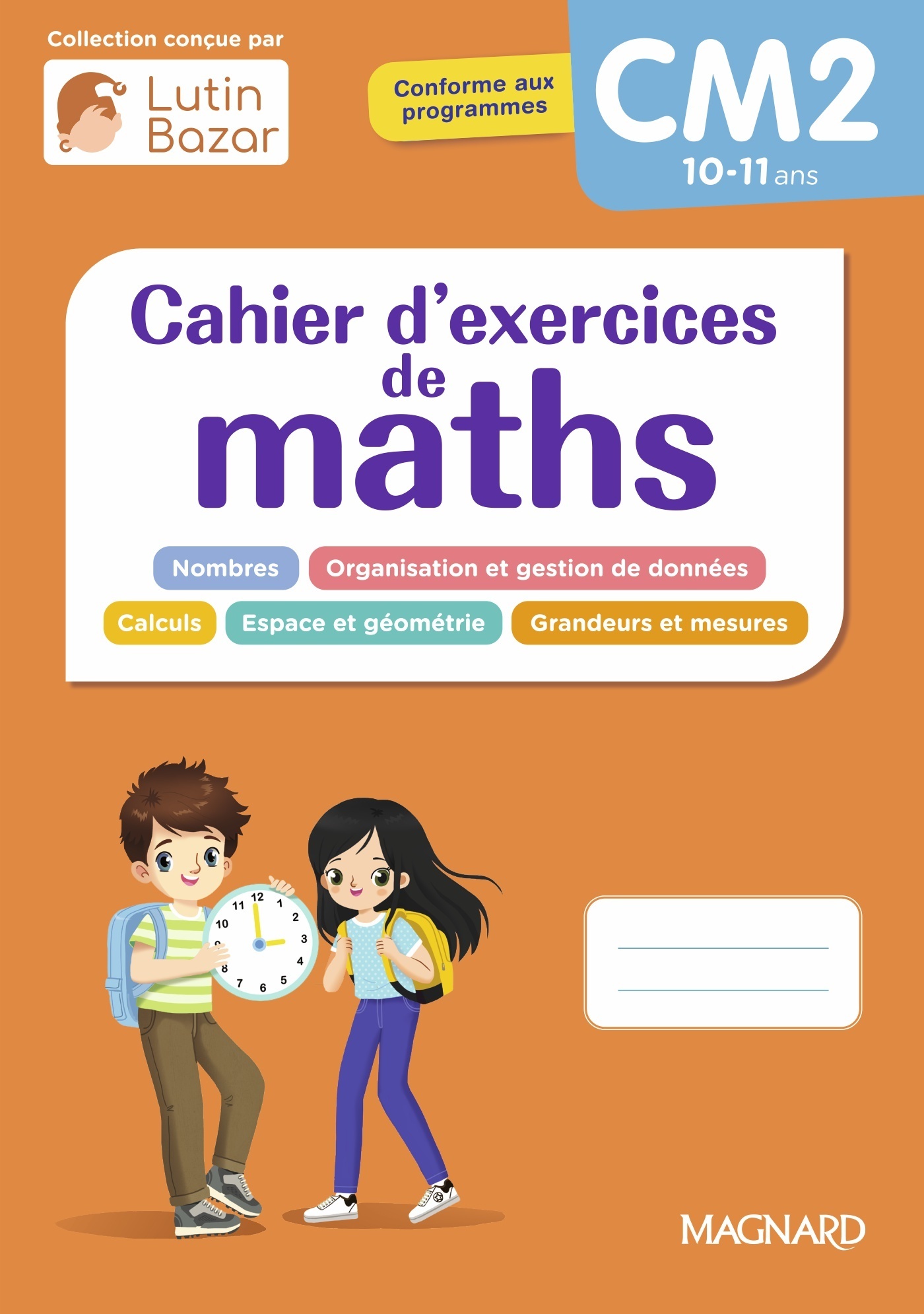 Cahier d'exercices maths CM2