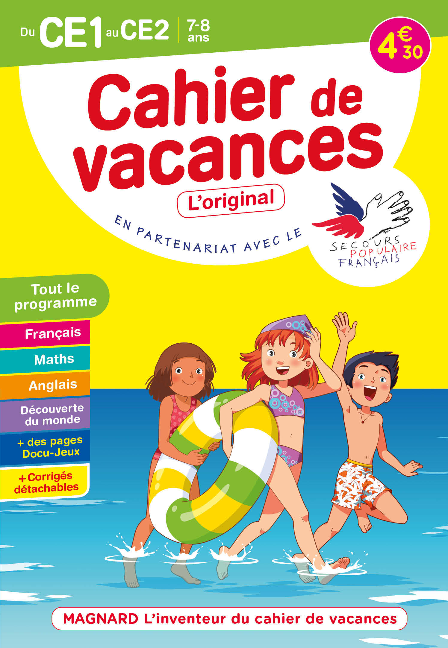 Cahier de vacances 2022, du CE1 vers le CE2 7-8 ans