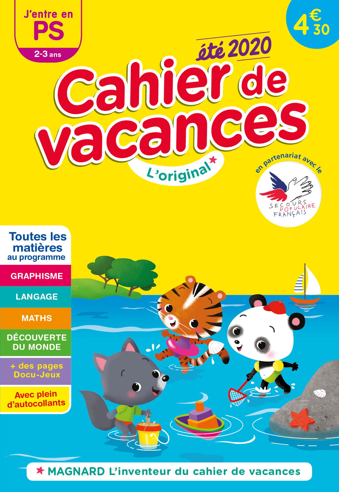 Cahier de vacances 2020, J'entre en petite section 2-3 ans