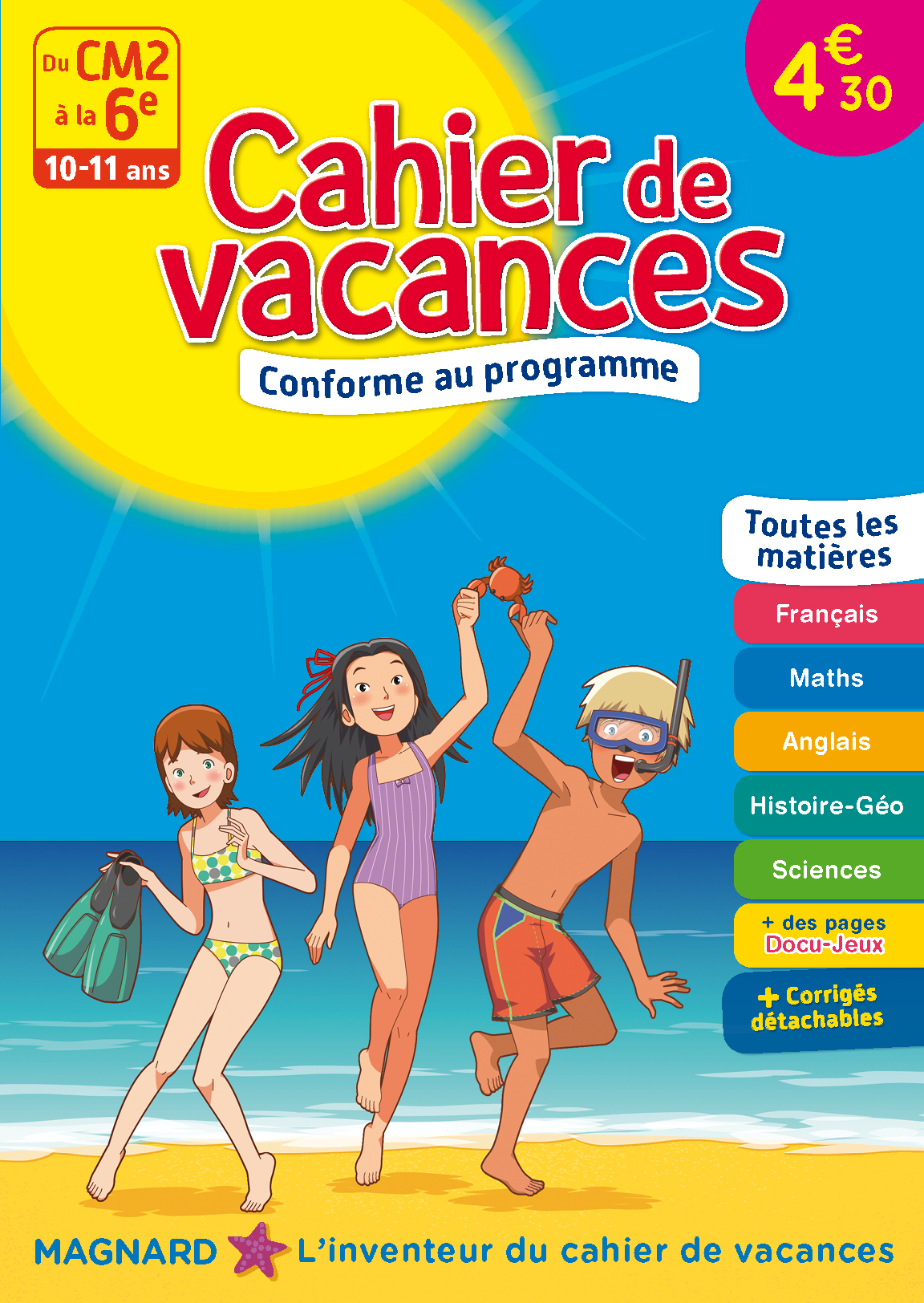 Cahier de vacances, du CM2 à la 6e, éd. 2017