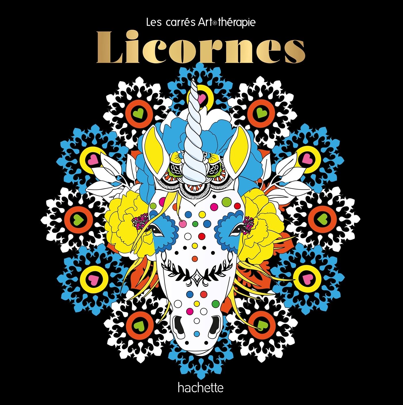 Grand carré Art-thérapie Licornes