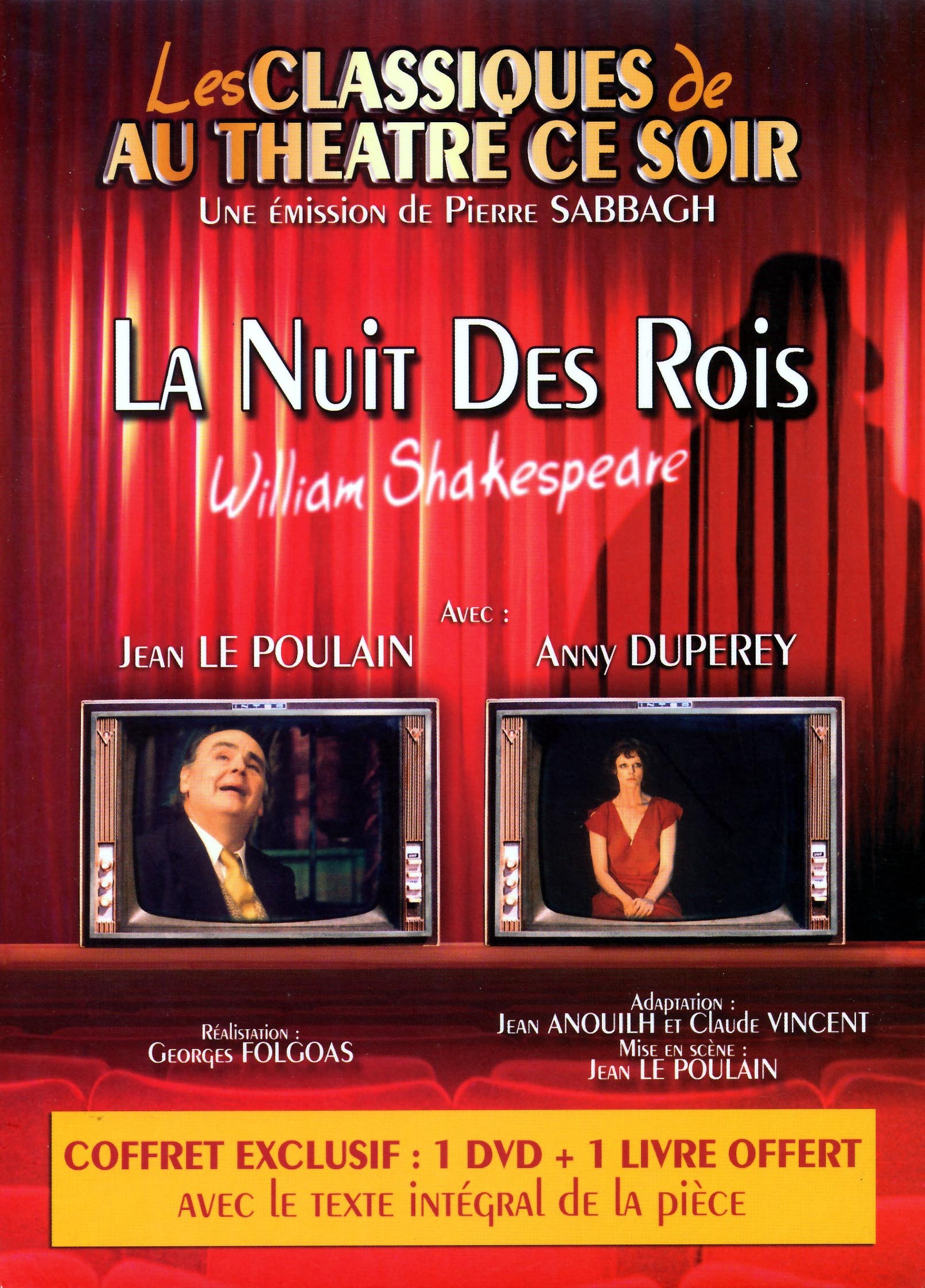 LA NUIT DES ROIS - DVD + LIVRE-CLASSIQUES AU THEATRE CE SOIR