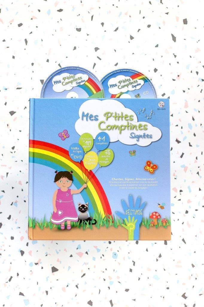 Mes P'tites Comptines Signées avec 1 DVD + 1 CD audio