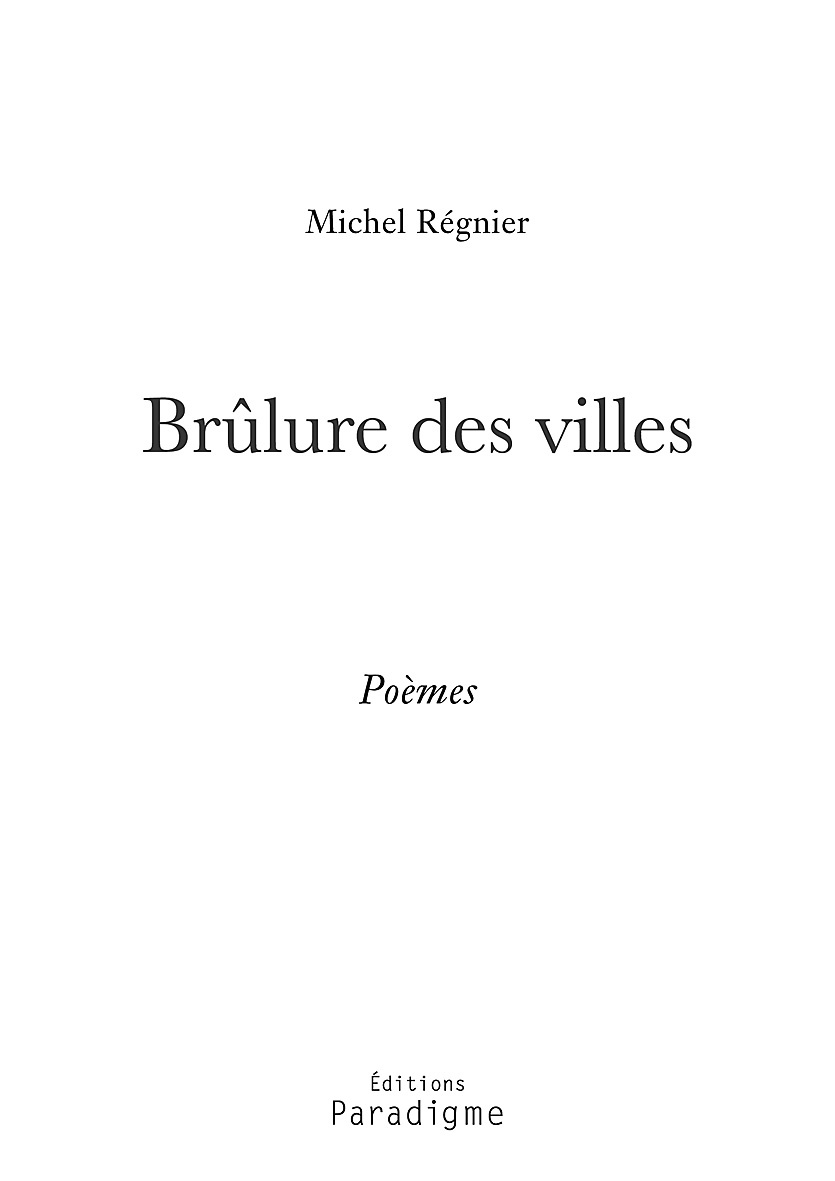 Brûlure des villes