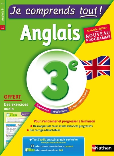 Je comprends tout ! Anglais 3ème