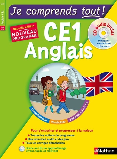 Je comprends tout ! Anglais CE1 + CD Audio inclus