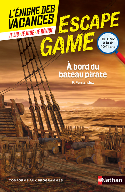 Enigme des vacances Escape game CM2-6e A bord du bateau pirate