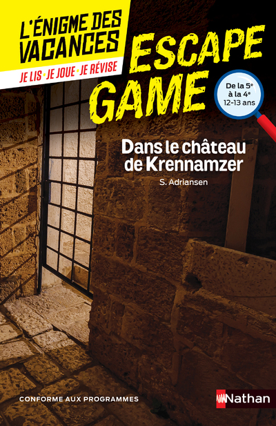 Enigme des vacances Escape game 5e-4e - Dans le château de Krennamzer