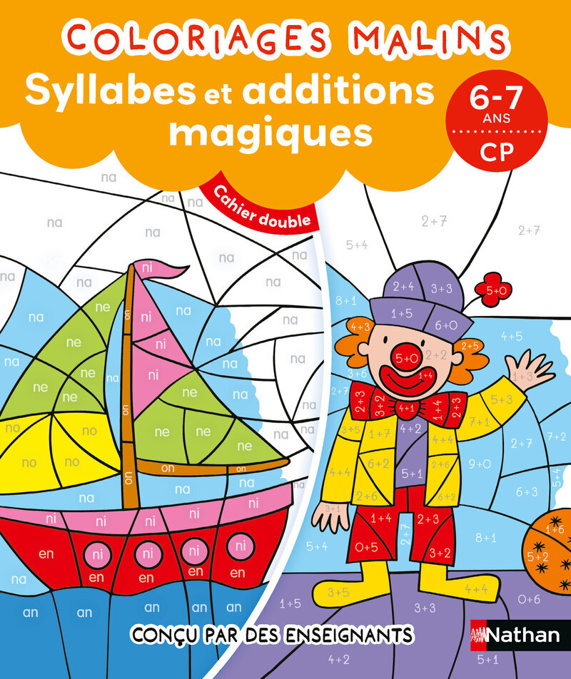 Coloriages malins Duo Syllabes et additions magiques CP