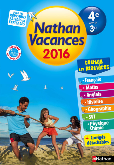 Cahier de Vacances 2016 Collège Tout en un 4ème/3ème