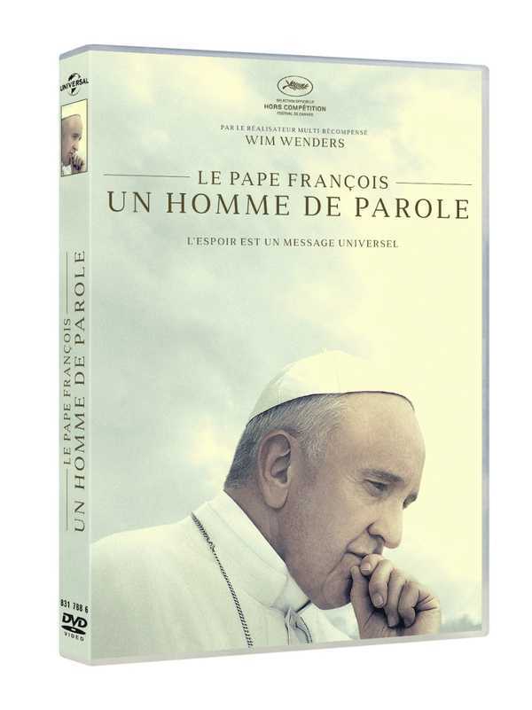 DVD Documentaire Pape François, un homme de parole par Wim Wenders