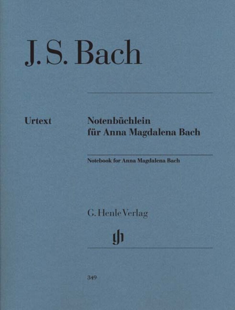 JEAN SEBASTIEN BACH : PETIT LIVRE POUR ANNA MAGDALENA BACH - AVEC INDICATIONS DE DOIGTES - PIANO