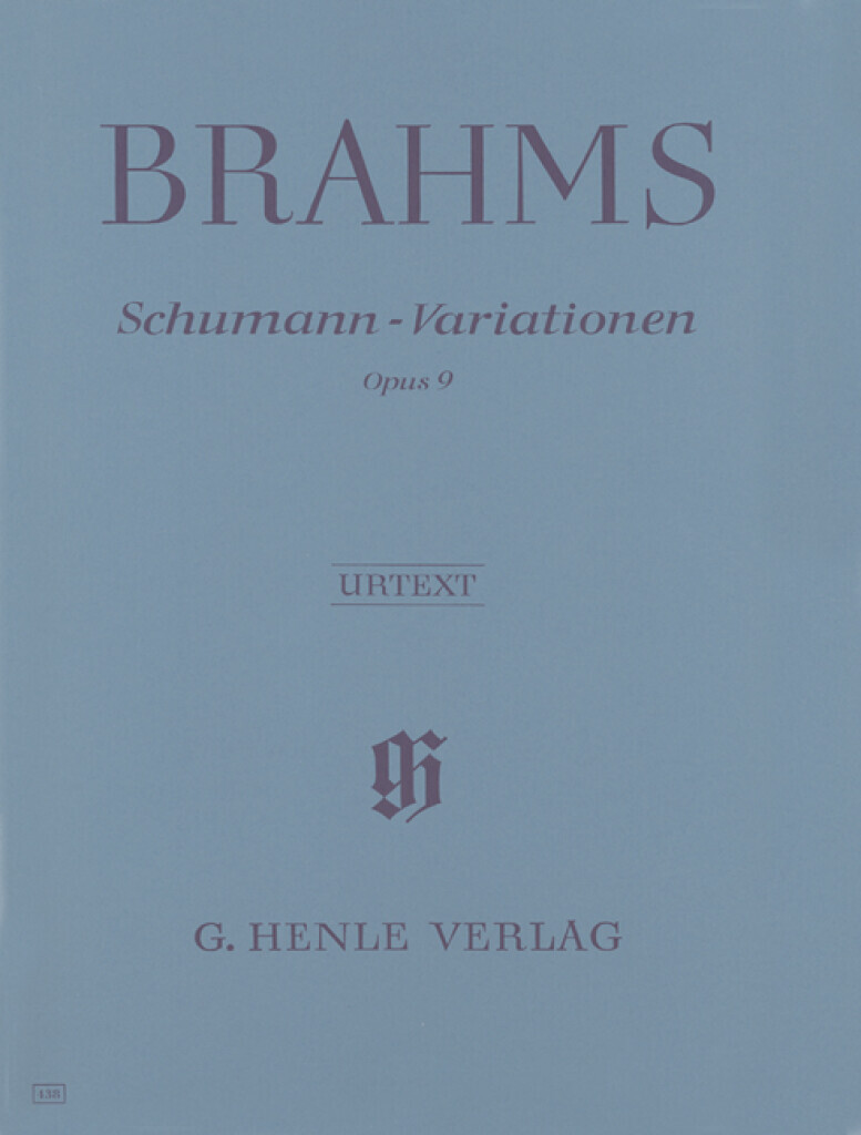 JOHANNES BRAHMS : VARIATIONS SUR UN THEME DE SCHUMANN OP. 9 - PIANO
