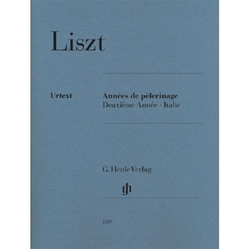 FRANZ LISZT :  ANNEES DE PELERINAGE, DEUXIEME ANNEE - ITALIE - PIANO