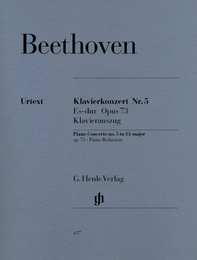LUDWIG VAN BEETHOVEN :  CONCERTO POUR PIANO N 5 EN MI BEMOL MAJEUR OP. 73 - AVEC DOIGTES (2 PIANOS)
