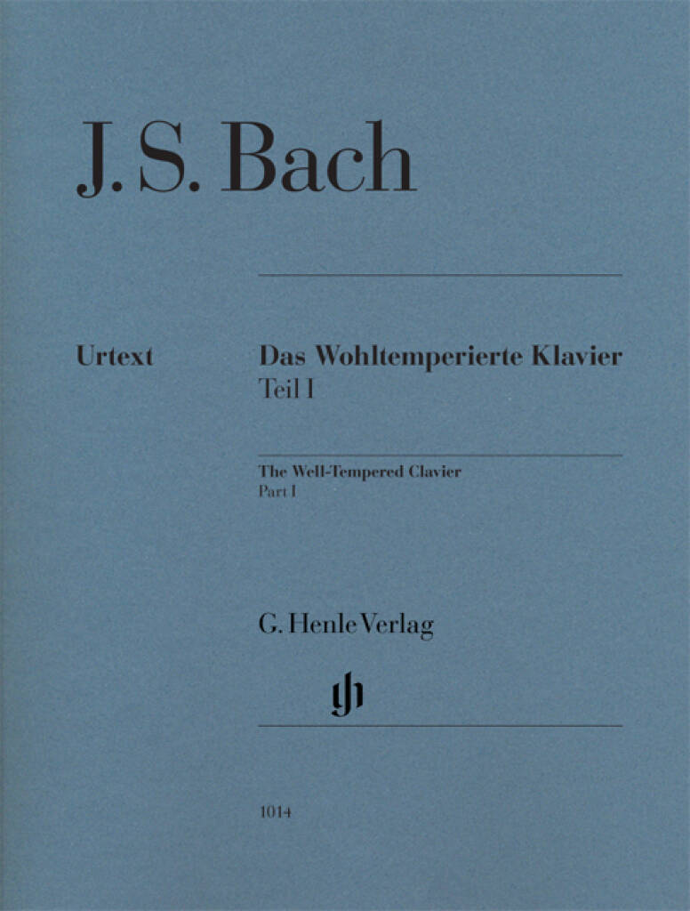 JEAN SEBASTIEN BACH : LE CLAVIER BIEN TEMPERE VOL. 1 - SANS DOIGTES - BWV 846-869