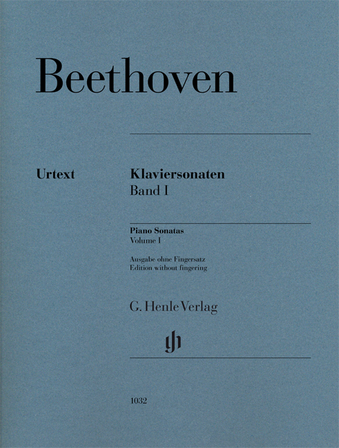 LUDWIG VAN BEETHOVEN : SONATES POUR PIANO, VOLUME 1  EDITION SANS DOIGTES - PIANO -  RECUEIL