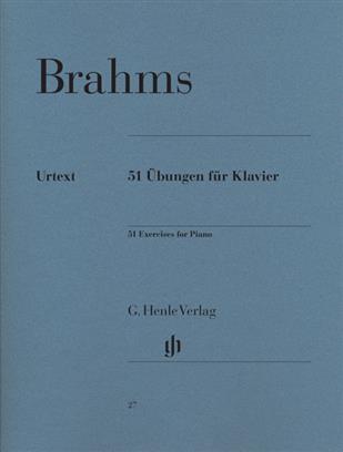 BRAHMS :  51 EXERCISES POUR PIANO