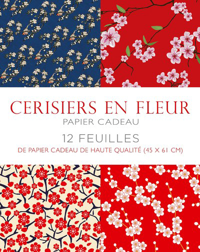 Cerisiers en fleur - Papier cadeau