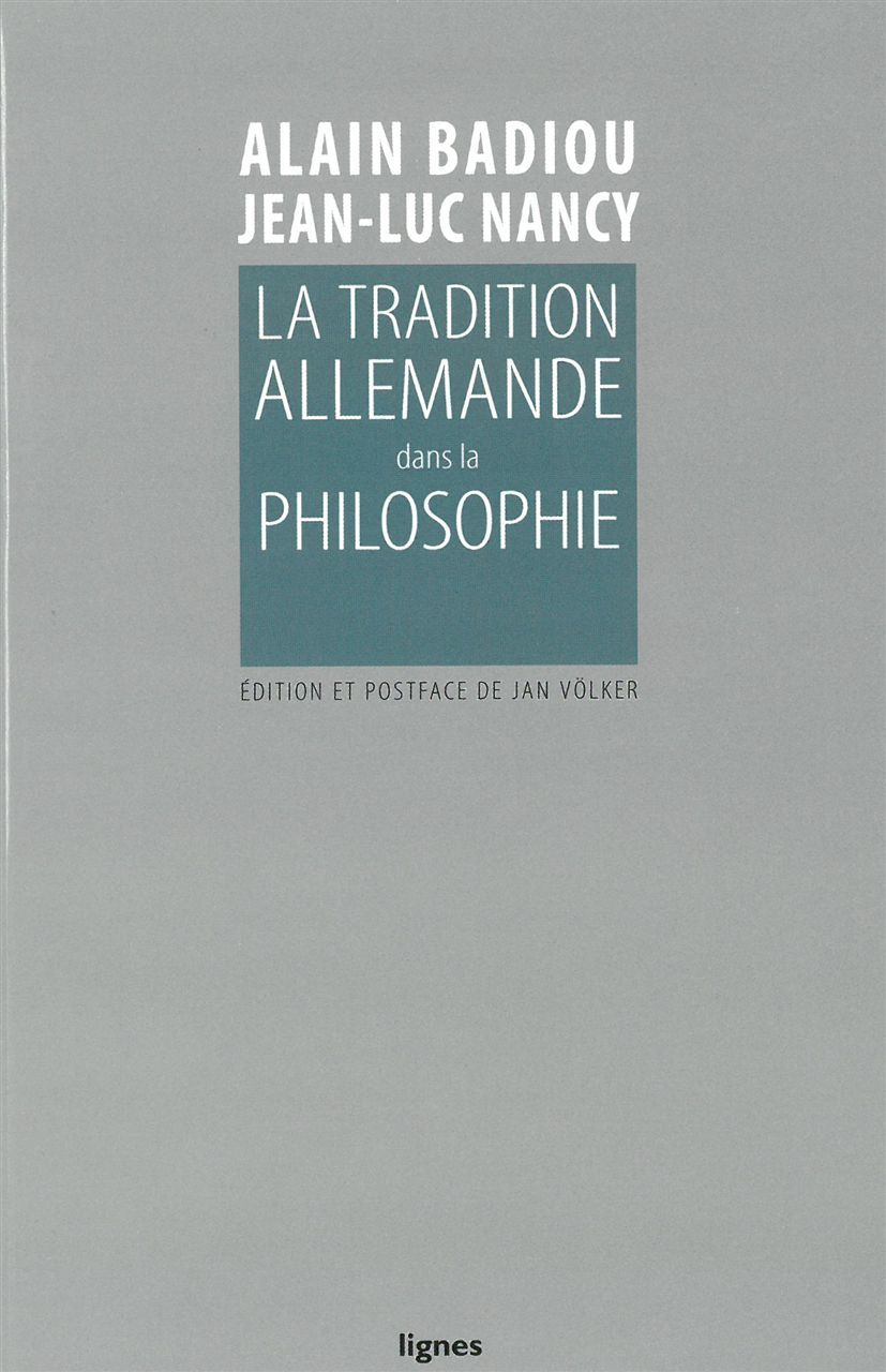 La Tradition allemande dans la philosophie