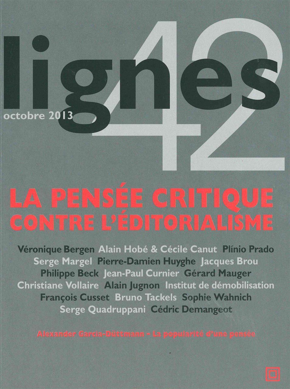 Revue Lignes N°42