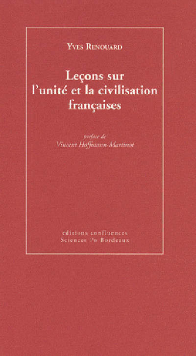LECONS SUR L UNITE ET LA CIVILISATION FR