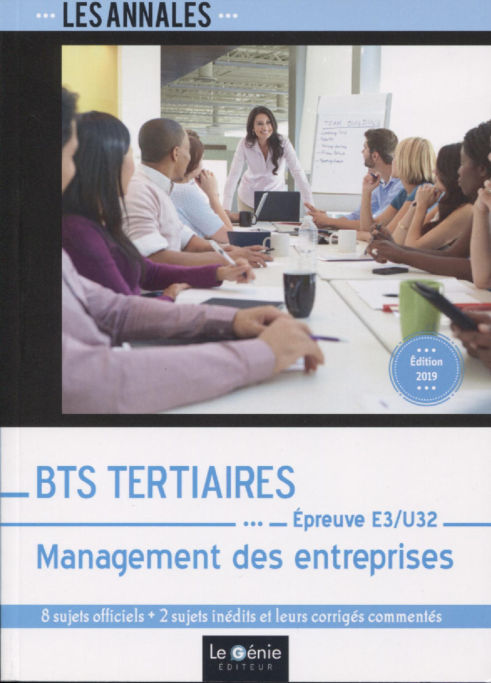 BTS Tertiaires - Management des entreprises - Edition 2019