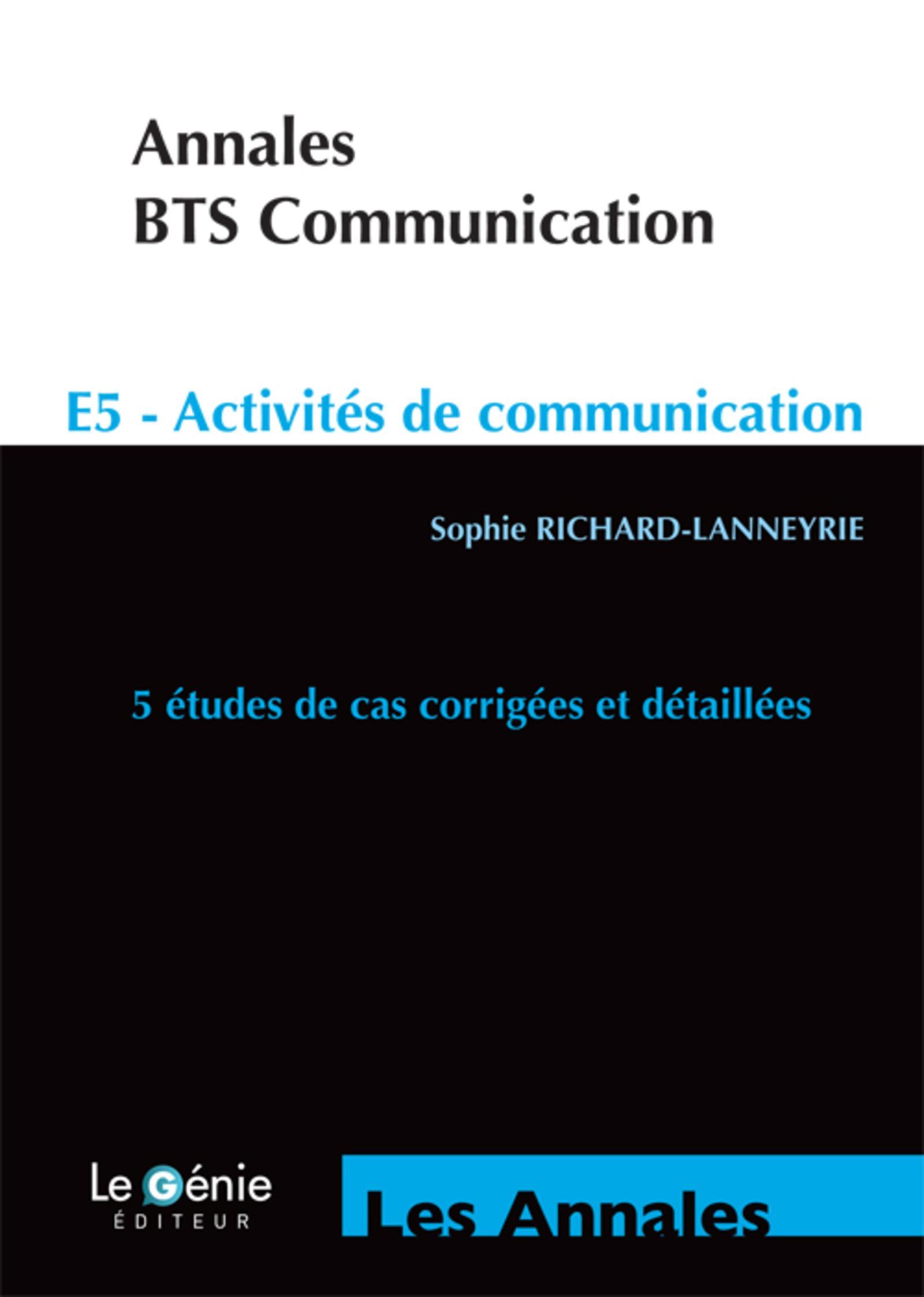 ANNALES BTS COMMUNICATION